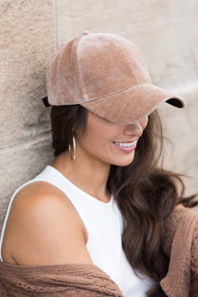 Velour Boyfriend Ball Cap | AILI'S CORNER