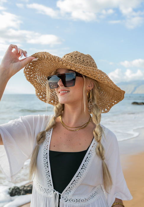 Woven Straw Sunhat | AILI'S CORNER