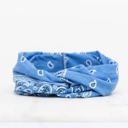 Sky Blue Bandana Twist Headwraps | AILI'S CORNER