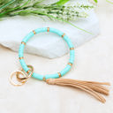 Mint Boho Key Ring Bracelet | AILI'S CORNER