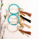  Boho Stone Key Ring Bracelet | AILI'S CORNER