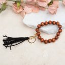 Black Wooden Key Ring Bracelet | AILI'S CORNER