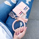 Blush Key Ring ID Wallet Bracelet | AILI'S CORNER