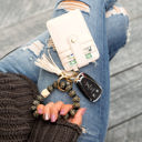  Leopard Beaded Key Ring Wallet Bracelet | AILI'S CORNER