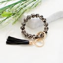 Leopard Silicone Key Ring Bracelet | AILI'S CORNER