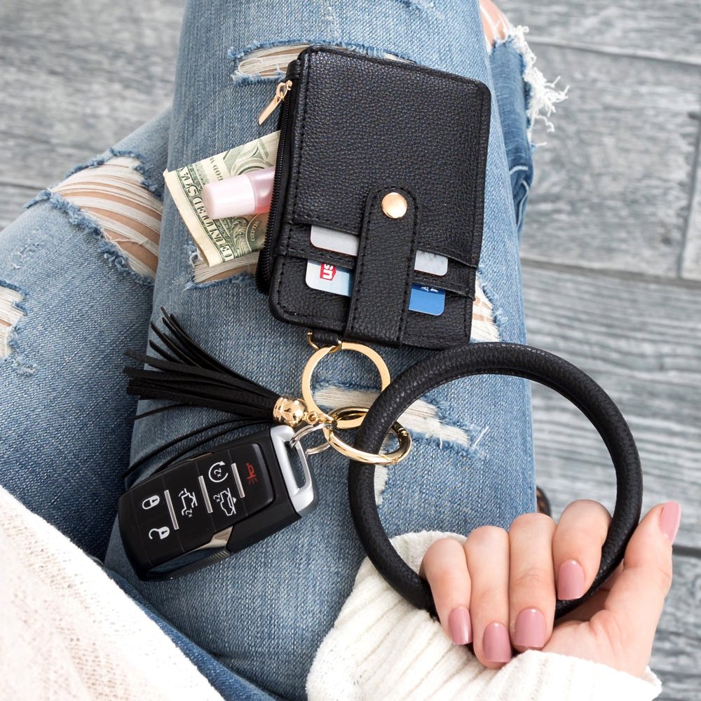 Key Ring ID Wallet Zip Bracelet | AILI'S CORNER