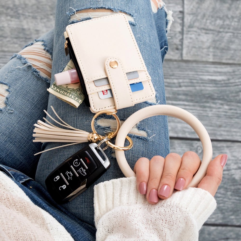 Key Ring ID Wallet Zip Bracelet | AILI'S CORNER