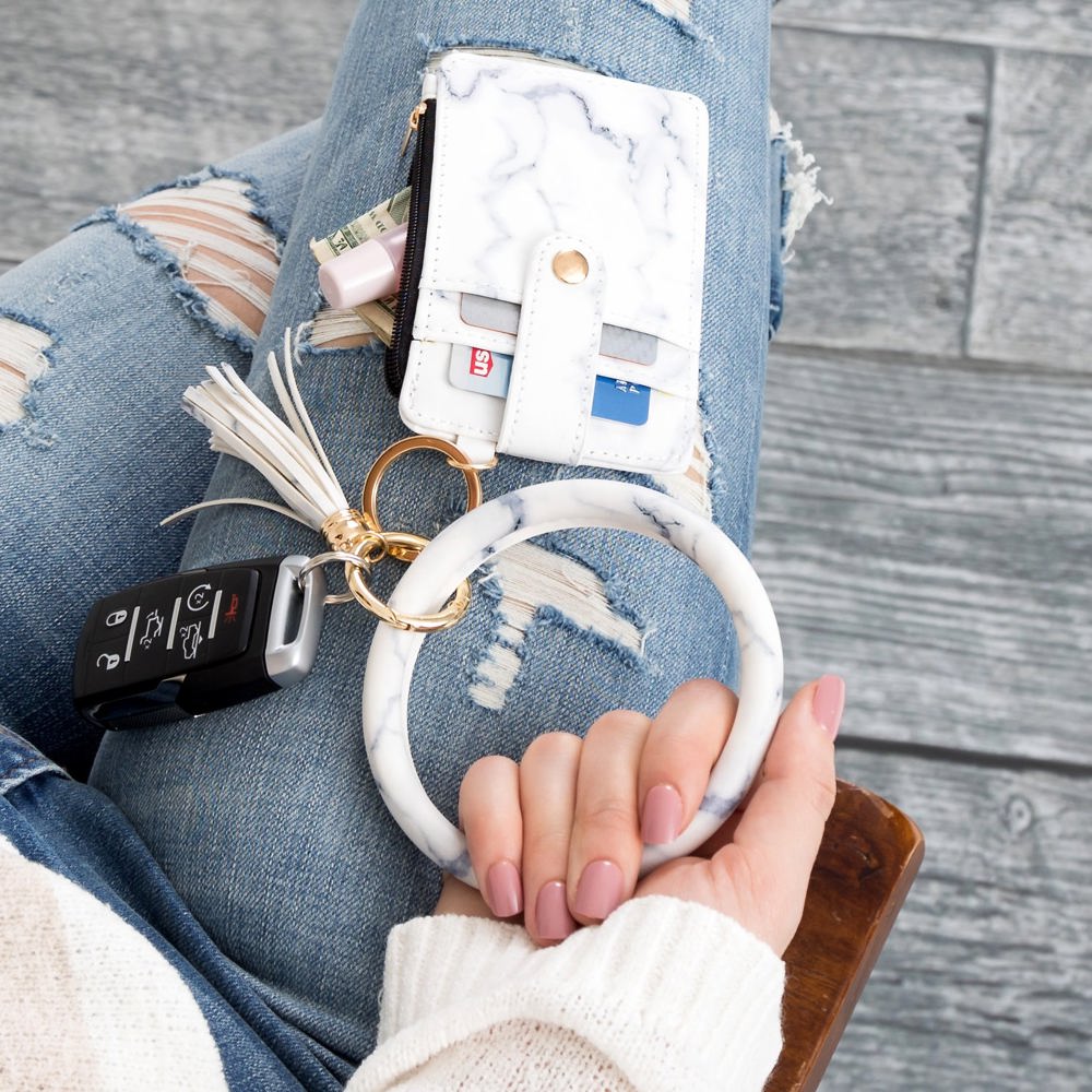 Key Ring ID Wallet Zip Bracelet | AILI'S CORNER