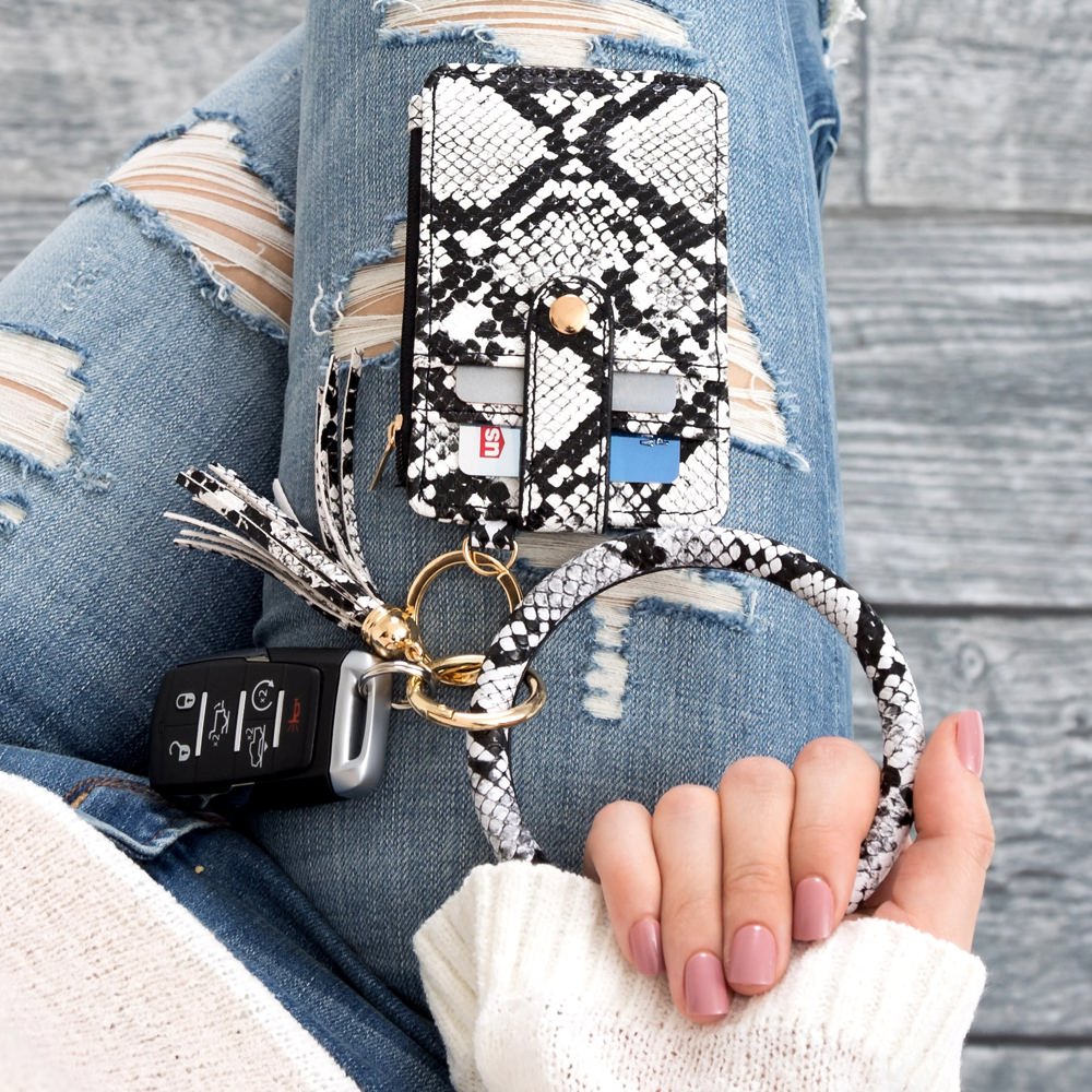 Key Ring ID Wallet Zip Bracelet | AILI'S CORNER