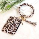 Leopard Key Ring ID Wallet Zip Bracelet | AILI'S CORNER