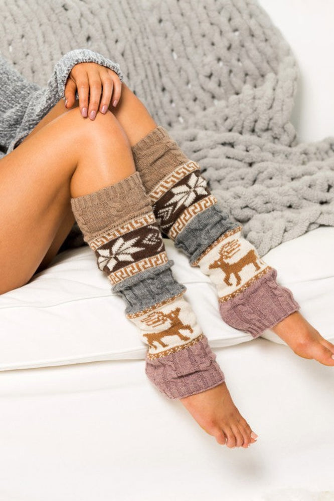 Nordic Snowflake Leg Warmers | AILI'S CORNER