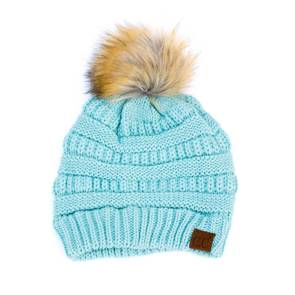 C.C® Fur Pom Beanie