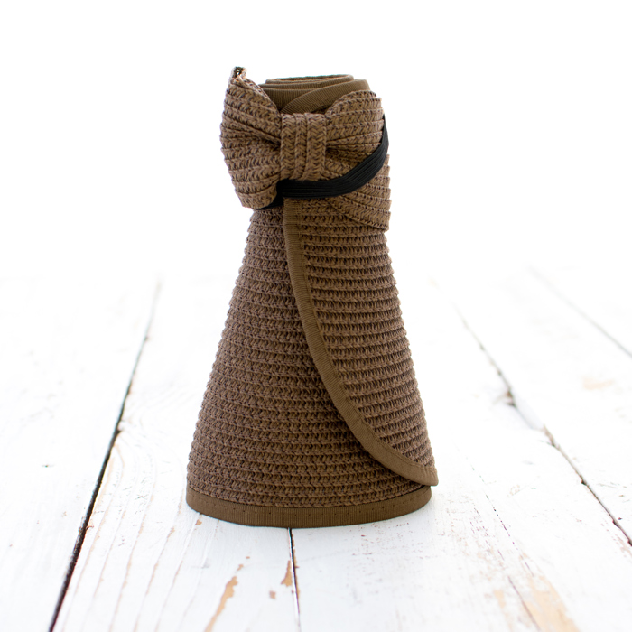 Foldable Wide Brim Bow Visor | AILI'S CORNER