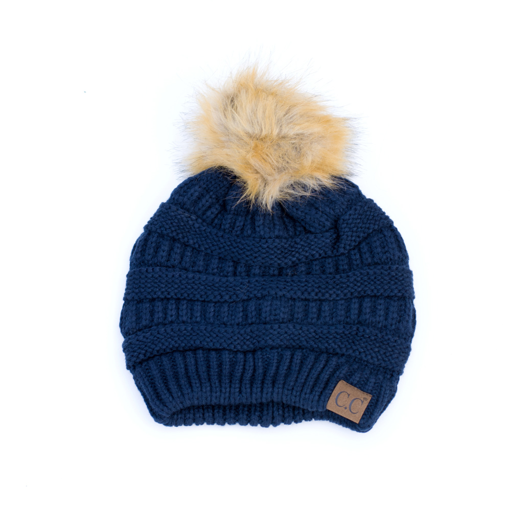 C.C® Fur Pom Beanie