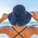  Bow Accent Straw Hat | AILI'S CORNER