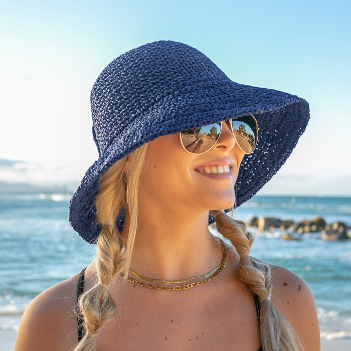 Bow Accent Straw Hat | AILI'S CORNER