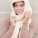  Teddy Bear Hooded Scarf | AILI'S CORNER