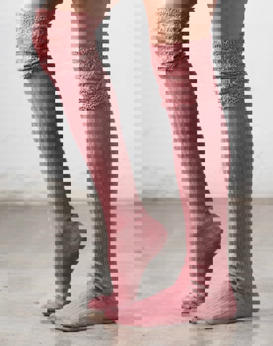 Lace Topped Over The Knee Socks | AILI'S CORNER