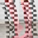Vintage Pink Lace Topped Over The Knee Socks | AILI'S CORNER
