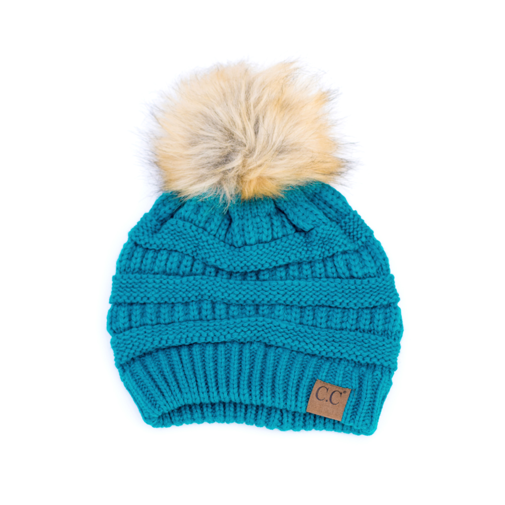 C.C® Fur Pom Beanie