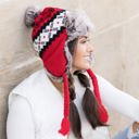  Fair Isle Pom Trapper Hat | AILI'S CORNER