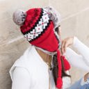  Fair Isle Pom Trapper Hat | AILI'S CORNER