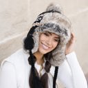  Fair Isle Pom Trapper Hat | AILI'S CORNER