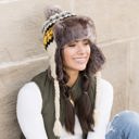  Fair Isle Pom Trapper Hat | AILI'S CORNER