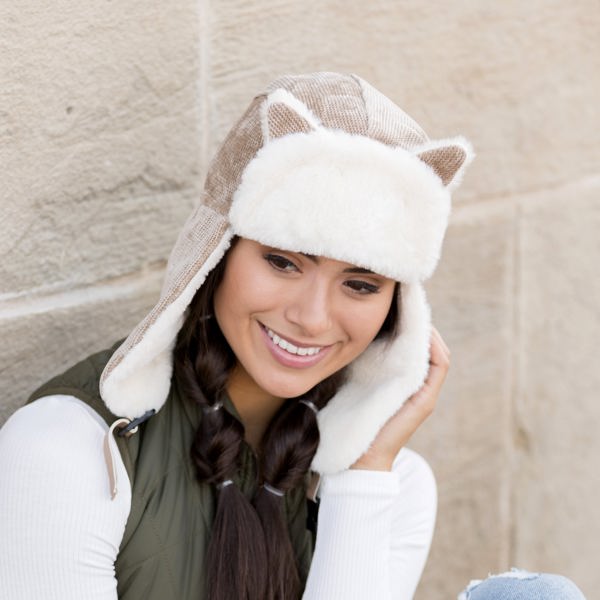 Kitten Ear Trapper Hat | AILI'S CORNER