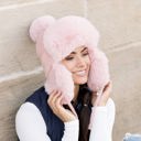  Ribbed Pom Trapper Hat | AILI'S CORNER