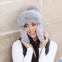  Ribbed Pom Trapper Hat | AILI'S CORNER