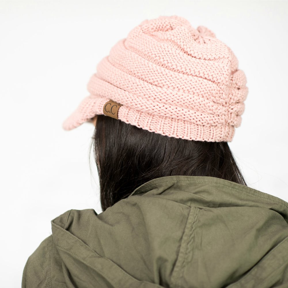 C.C® Knit Brimmed Cap | AILI'S CORNER