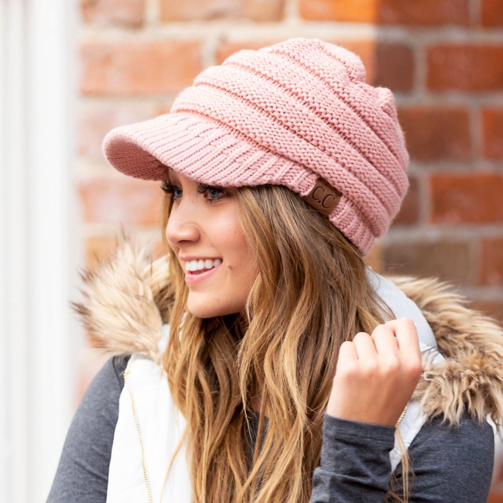 C.C® Knit Brimmed Cap | AILI'S CORNER