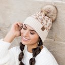  C.C® Natural Leopard Pom Beanie | AILI'S CORNER