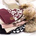  C.C® Natural Leopard Pom Beanie | AILI'S CORNER