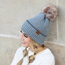  C.C® Accent Cuff Pom Beanie | AILI'S CORNER