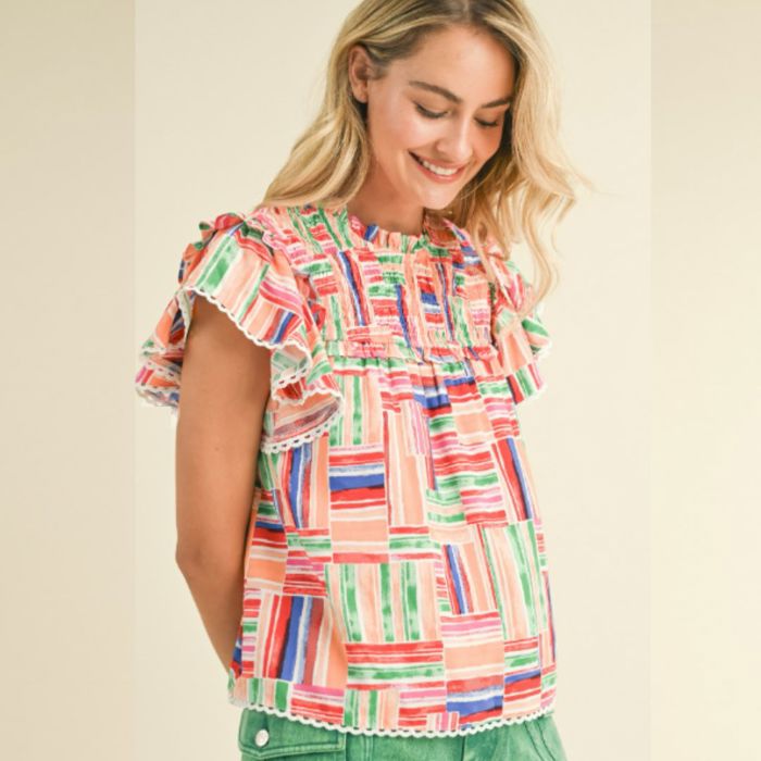 Colorful Print Top