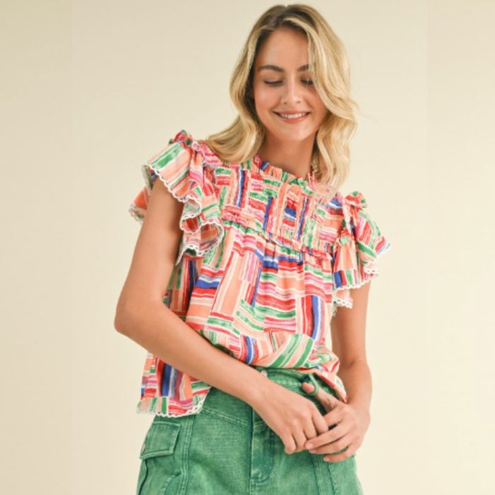 Colorful Print Top
