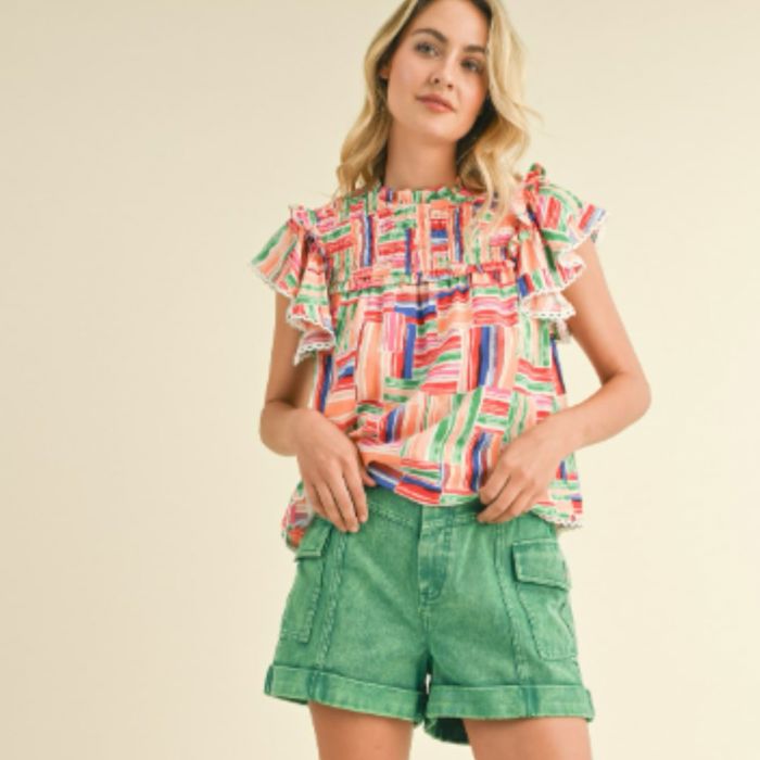 Colorful Print Top