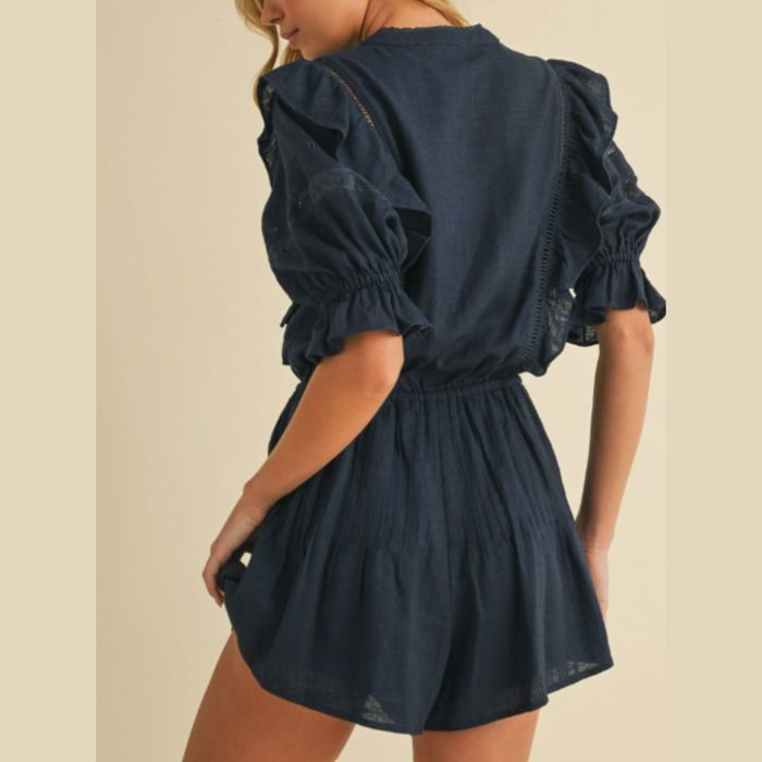 Navy Blue Romper