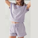  Lavender Top and Shorts Set