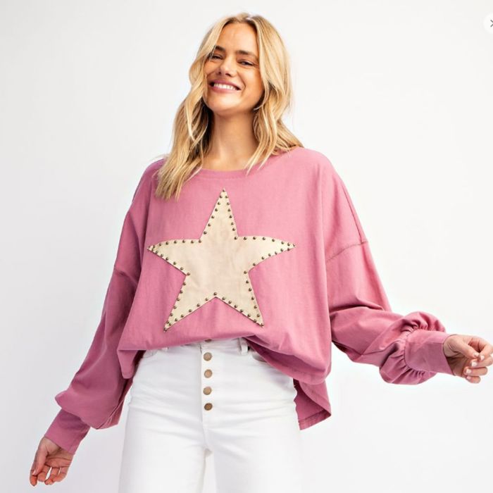 Pink Star Top