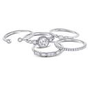  Sterling Silver Stackable Ring Set - Melina Stacking Ring Set