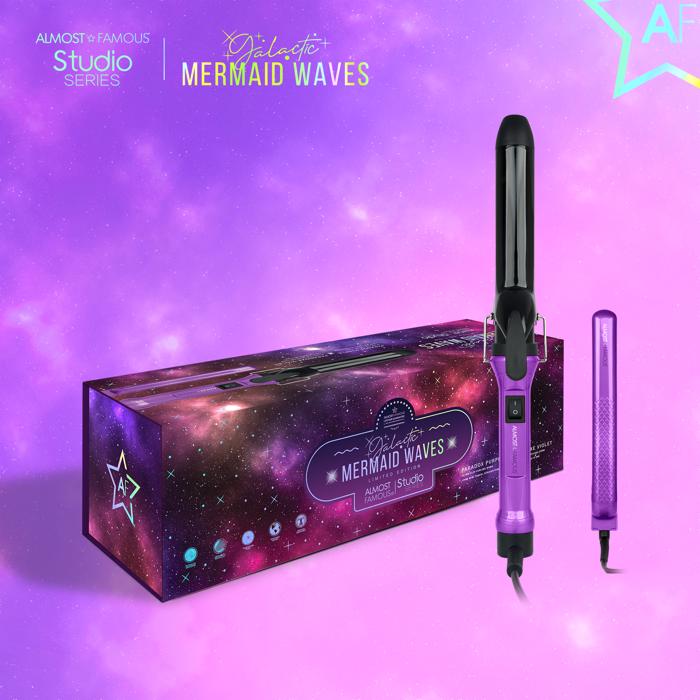 Mermaid Waves 2-Piece Set with Curling Wand & Mini ToGo - Paradox Purple