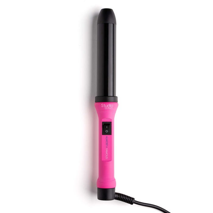 Studio Series 32mm Curling Wand with Gem Infused Barrel - Vegas Weekend Pink