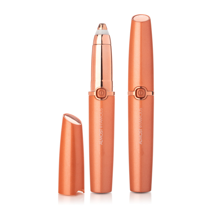 "Perfect Brows" Eyebrow Trimmer with Precision LED Tip - Orange