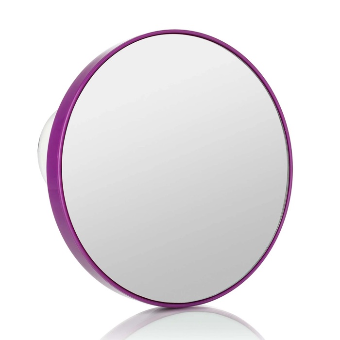 15X Vanity Mirror with Suction Lock - Tyrian Purple