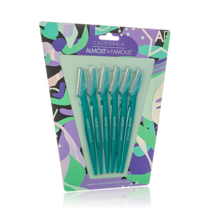 6-Pack Dermaplaning Razors Set - Green