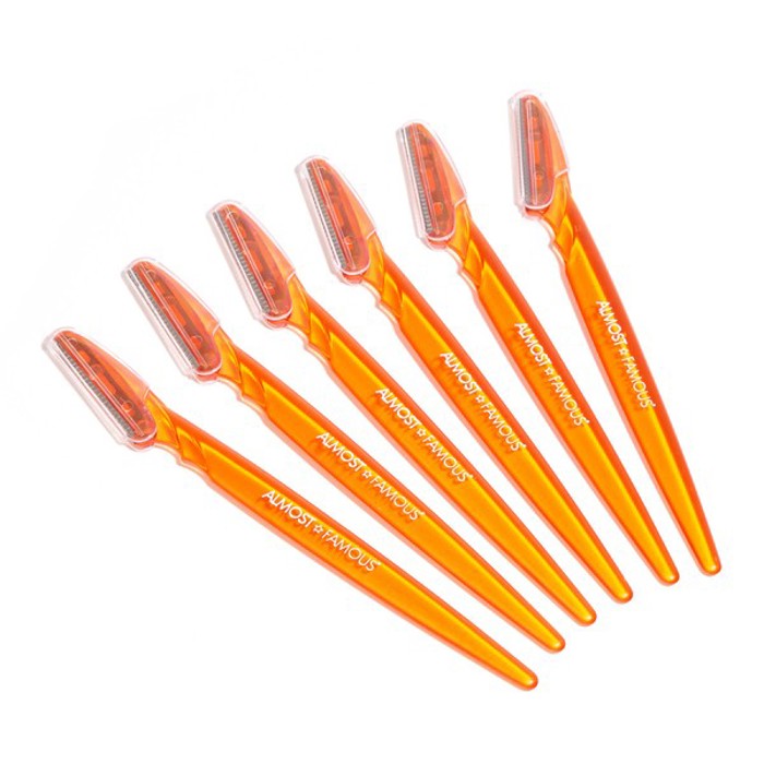 6-Pack Dermaplaning Razors Set - Orange