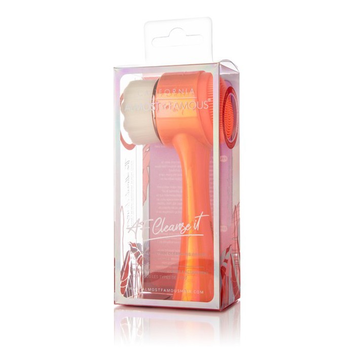 "Cleanse It" 2in1 Exfoliator Brush - Coral